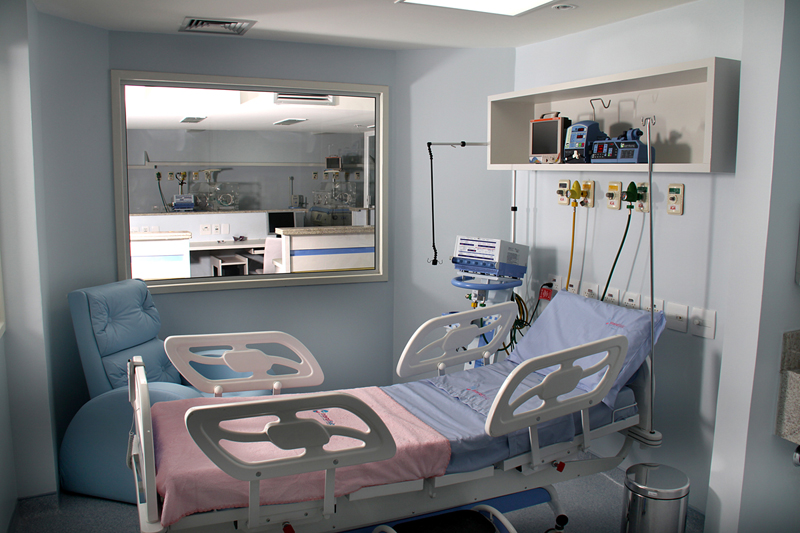 Exemplo de sala de Hospital com pressões negativas_DR