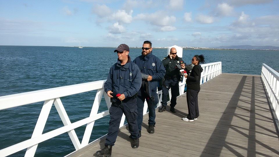 Maritime Police received with nails in the Farol
