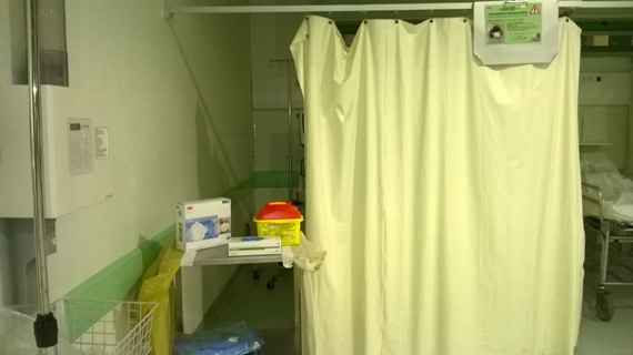 Isolation space in the Portimão emergency room according to the SEP