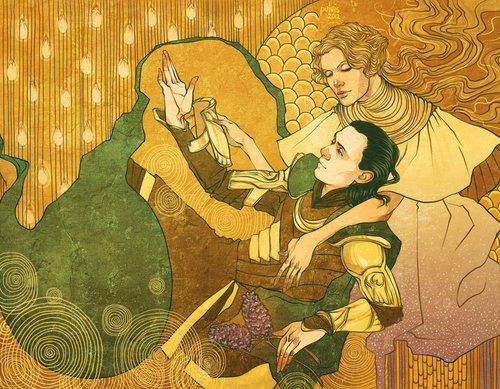 Frigga e Loki, figuras da mitologia nórdica ligadas à superstição da Sexta-Feira 13