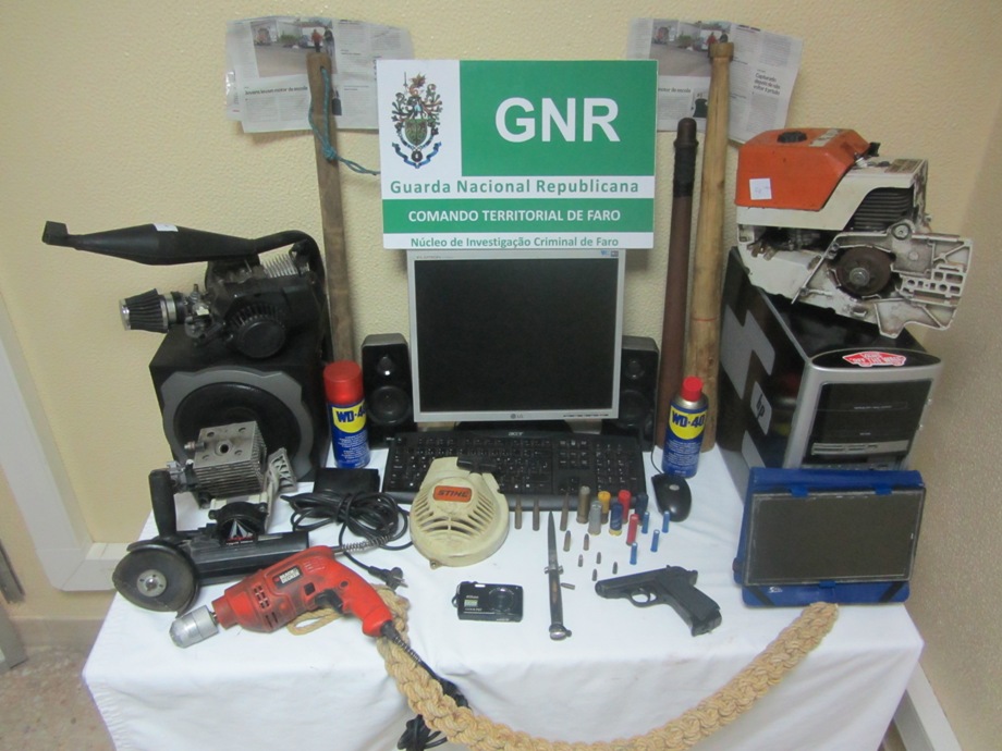 GNR Material recuperado Faro