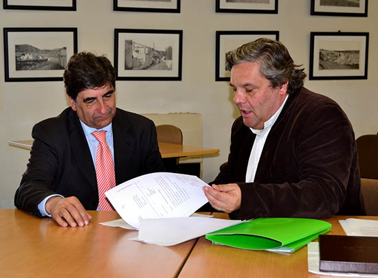 José Amarelinho com o secretário de Estado do Ambiente