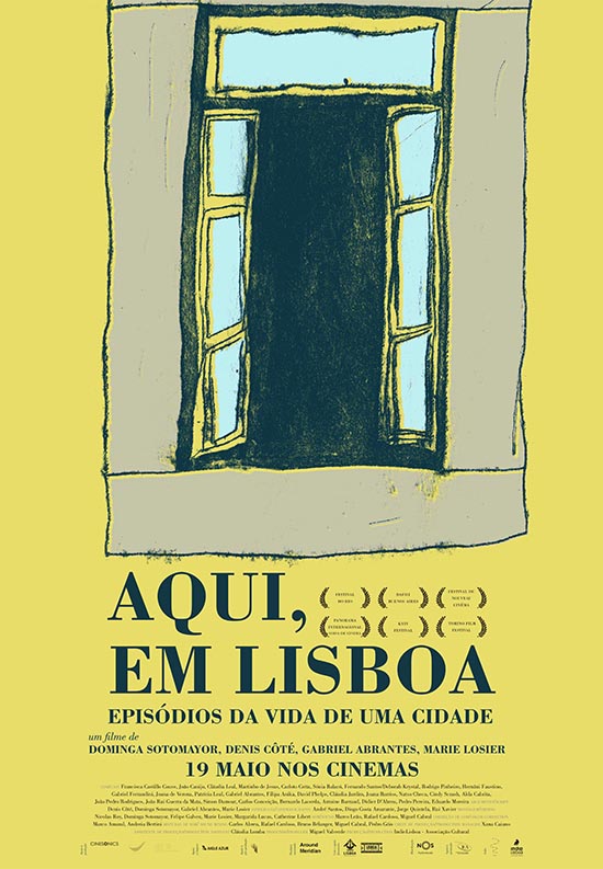 cartaz do filme Aqui em Lisboa
