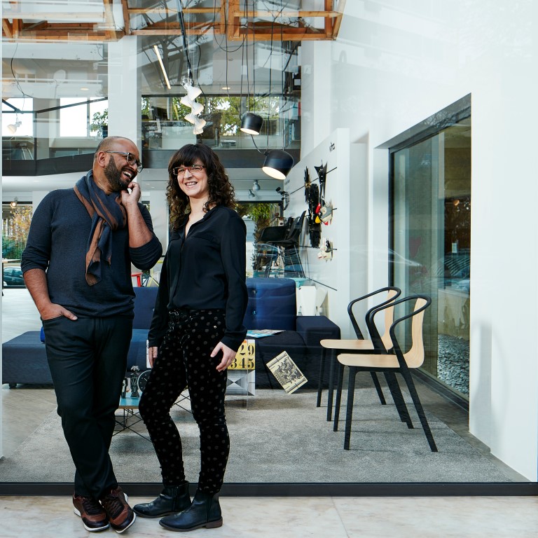Space Invaders, a high end design shop and architecture studio in the city of Faro, capital of the Algarve in the south of Portugal. In this picture: the owners and husband and wife and architect/designer: João Fernandes/Ana Sequeira Faro, 18 January 2016 PHOTO: VASCO CELIO/STILLS