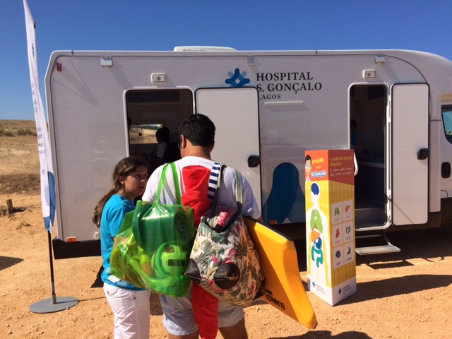 HSGL mobile unit on the beaches