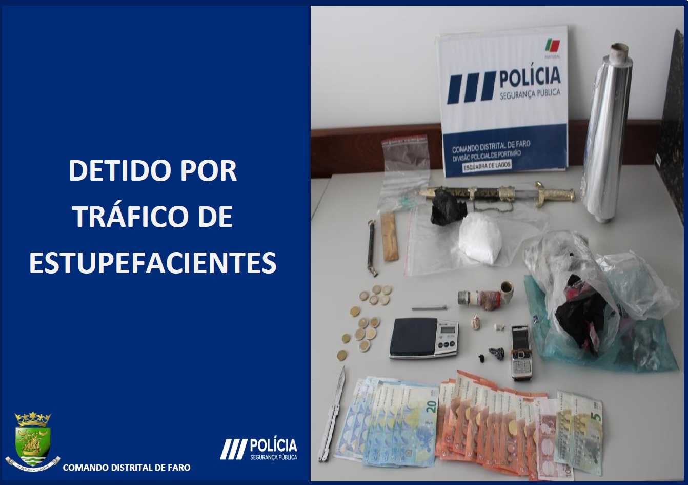 Sul Informação - Traficante que vendia droga em casa detido pela PSP de Lagos