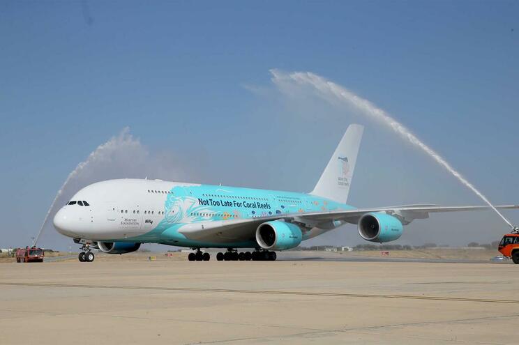 Sul Informação - Coronavírus: Gigante A380 volta a sair de Beja para repatriar europeus