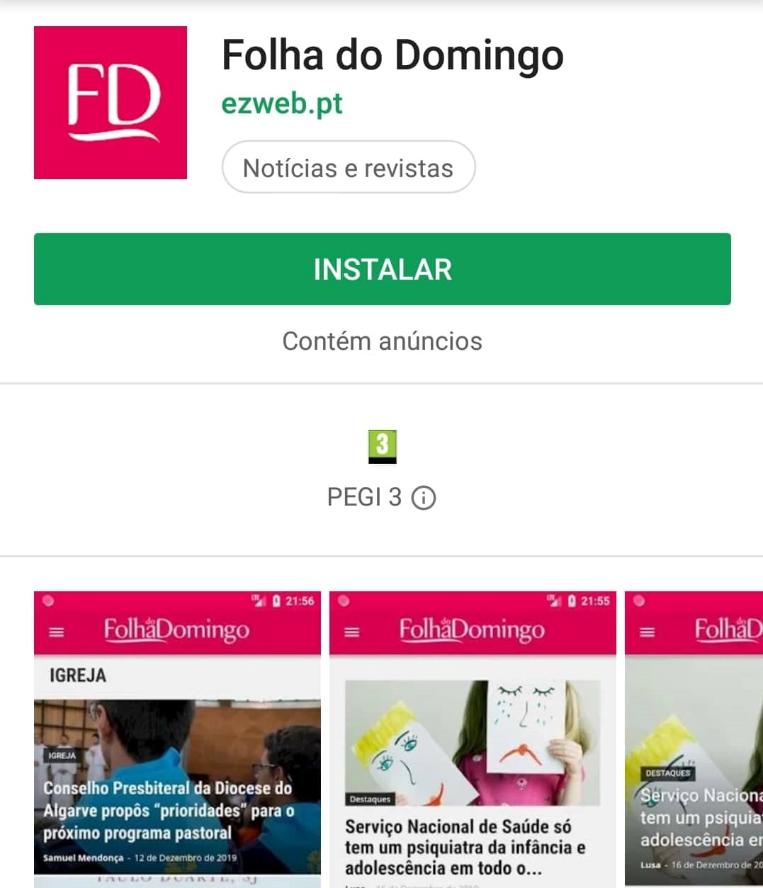 Sul Informação - Jornal diocesano Folha de Domingo lança app