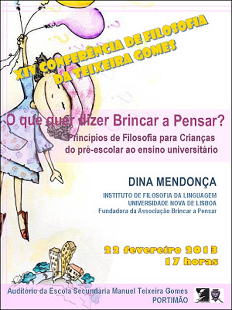 Sul Informação - Conferência de Filosofia da Secundária Teixeira Gomes fala sobre «O que quer dizer Brincar a Pensar»