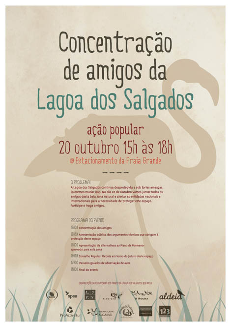 Sul Informação - Este sábado há concentração de amigos pela defesa da Lagoa dos Salgados