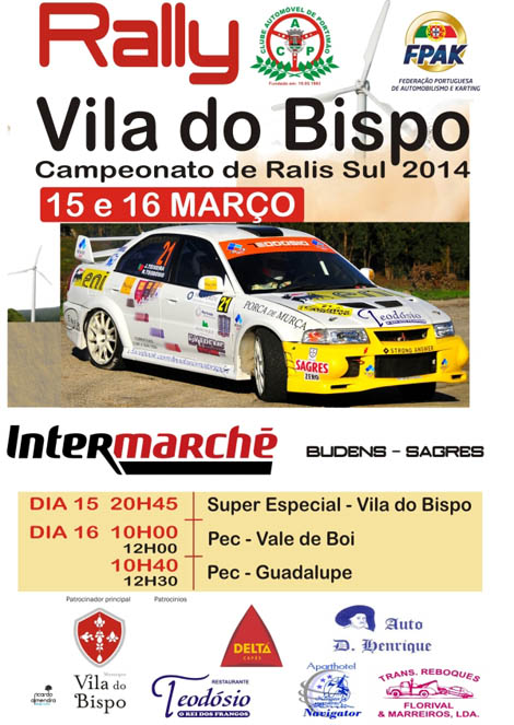Sul Informação - Rally de Vila do Bispo disputa-se a 15 e 16 de março
