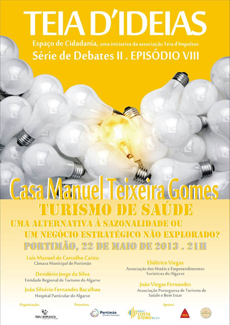 Sul Informação - “Turismo de Saúde – Uma alternativa à sazonalidade ou um negócio estratégico não explorado?” é o tema a debater na Teia D’Ideias