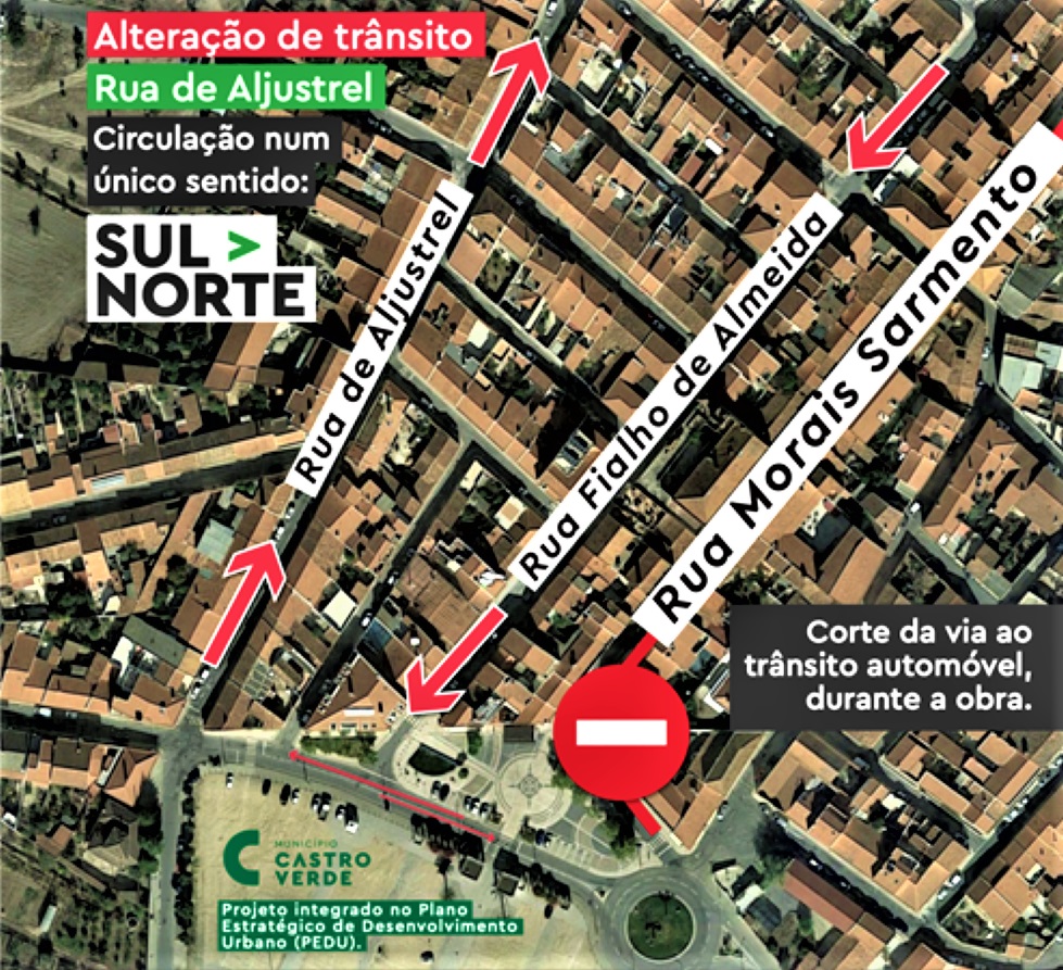 Sul Informação - Castro Verde: Rua de Aljustrel passa a ter sentido único devido a obras