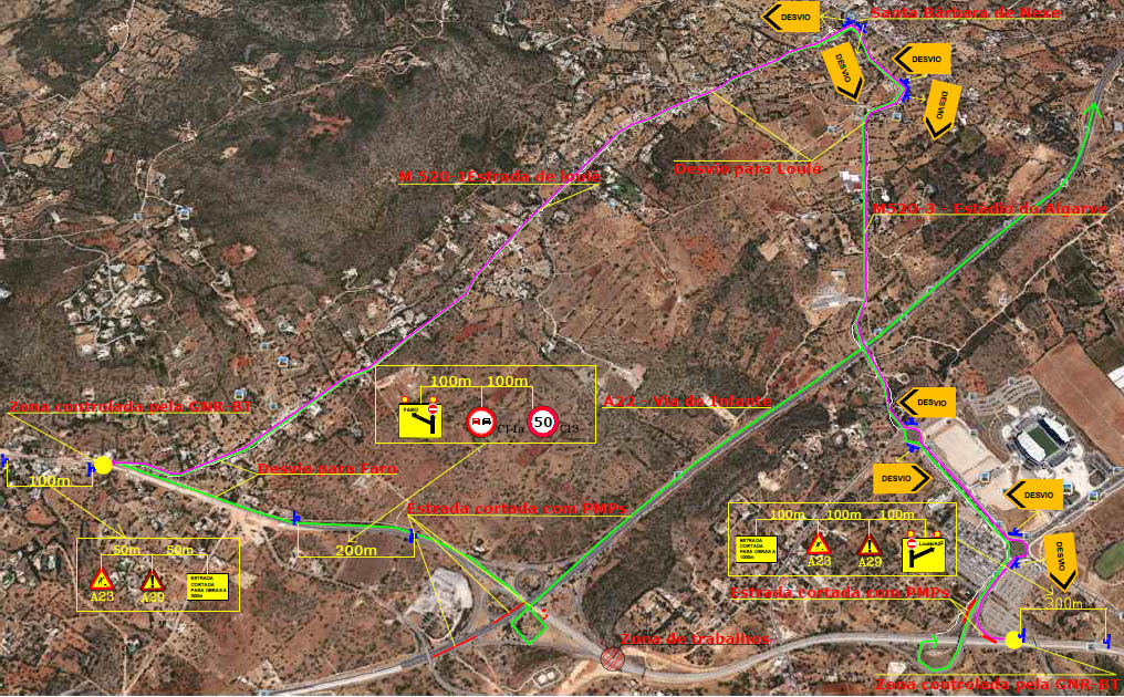 Sul Informação - Obras cortam IC4 no sentido Faro-Loulé entre as 20h00 de hoje as 8h00 de amanhã