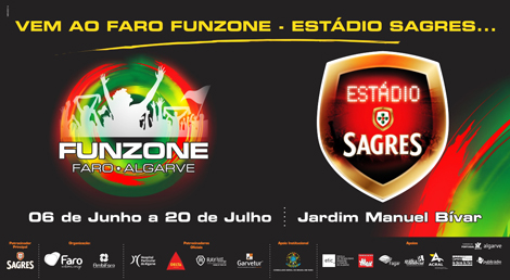 Sul Informação - Jardim de Faro transformado em Funzone para receber Mundial de futebol