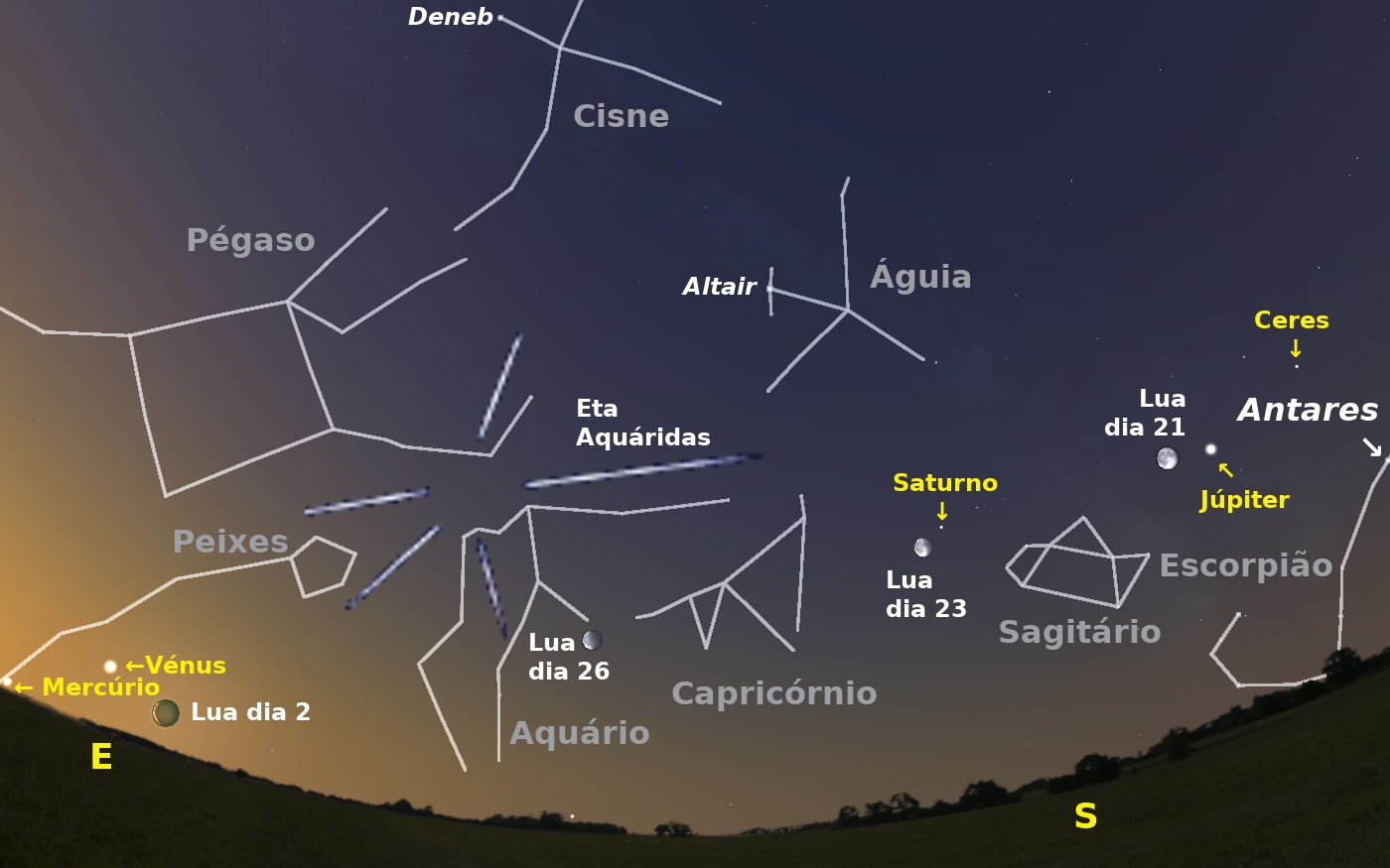 Sul Informação - Em Maio, a Terra passa pelo rasto libertado pelo cometa Halley
