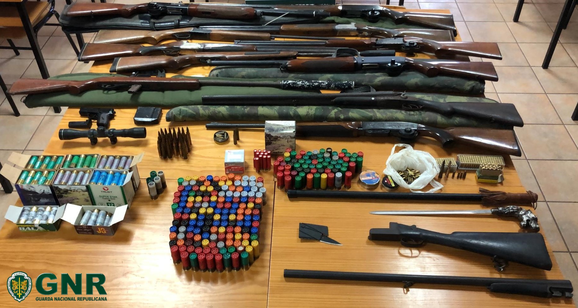 Sul Informação - Mais de uma dezena de armas apreendidas a homem detido por violência doméstica