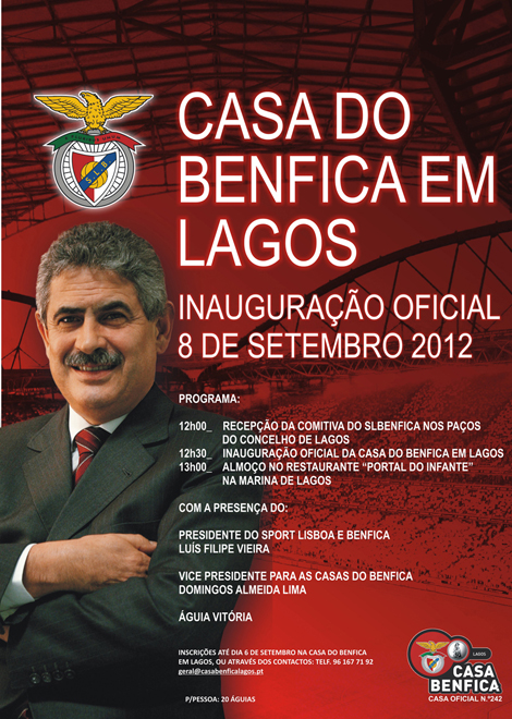 Sul Informação - Luis Filipe Vieira vem a Lagos inaugurar nova Casa do Benfica
