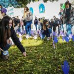 Sul Informação - 800 mãos roxas assinalaram Dia pela Eliminação da Violência contra as Mulheres em Beja