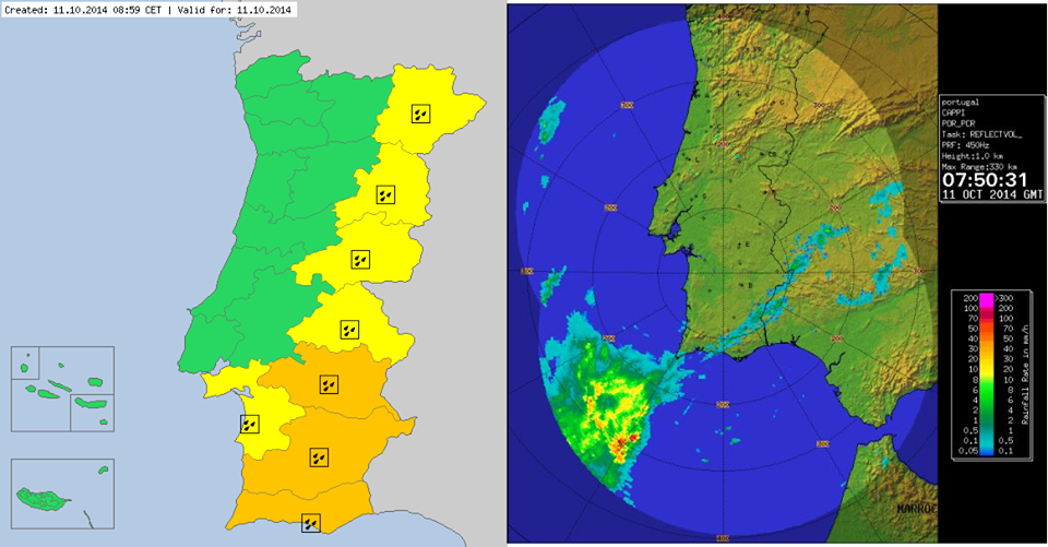 Sul Informação - Algarve e Alentejo em Alerta Laranja por previsão de chuva forte e trovoada