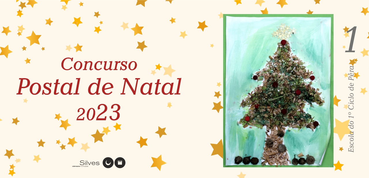 Sul Informação - Alunos do 2º ano da EB1 de Pêra ganharam concurso Postal de Natal 2023 de Silves