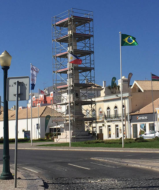 Sul Informação - “Obelisco de Faro” já está a ser restaurado