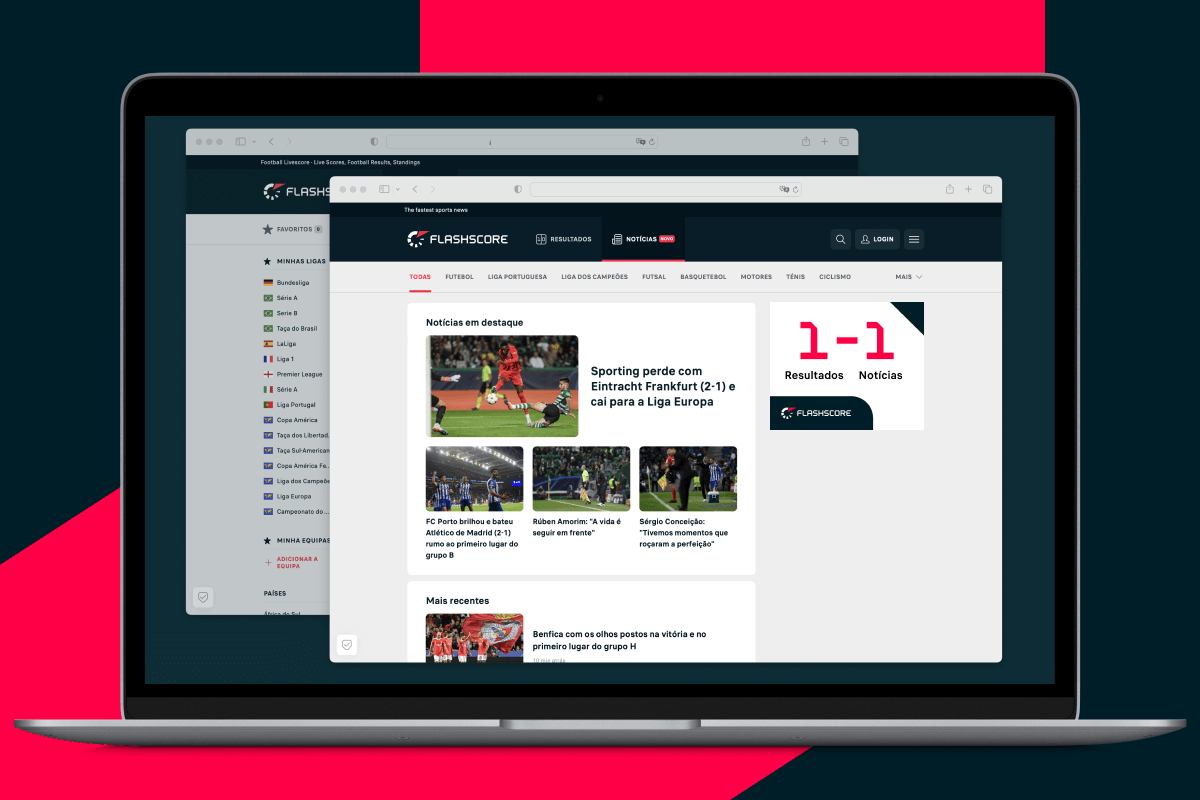 Sul Informação - Resultados e notícias mais rápidos num só lugar. Apresentamos o Flashscore Notícias