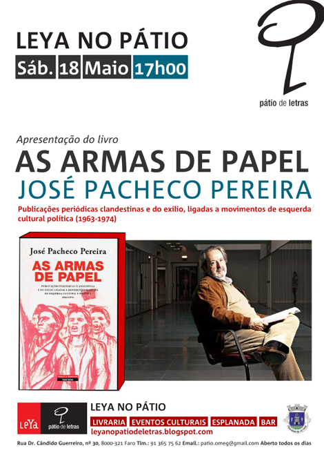 Sul Informação - José Pacheco Pereira apresenta novo livro no Pátio de Letras