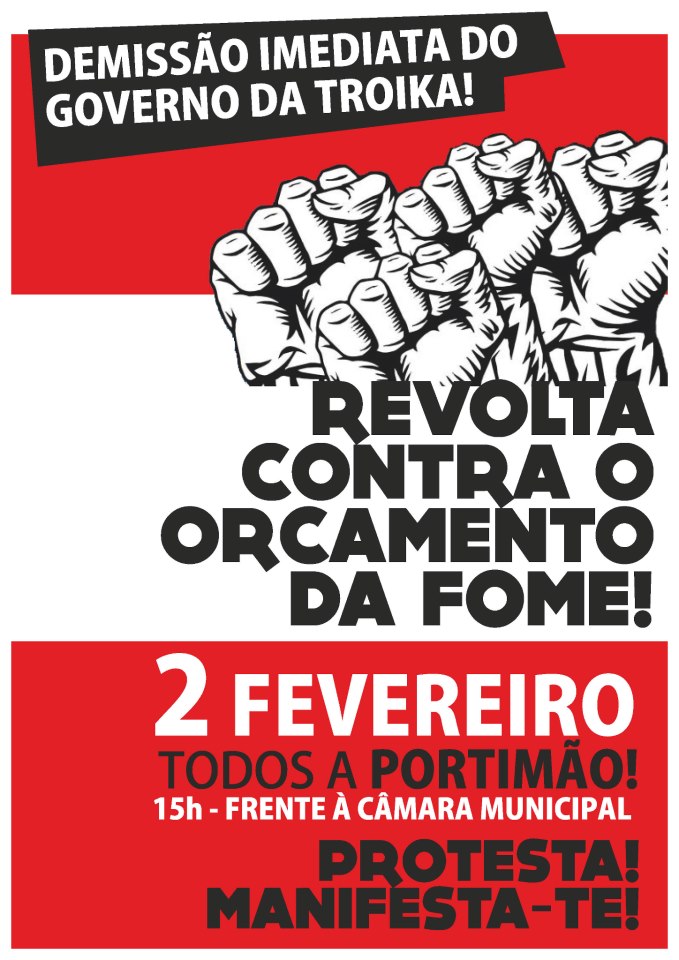 Sul Informação - Portimão recebe manifestação contra o Governo e a Troika a 2 de fevereiro