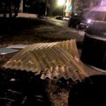 Sul Informação - Olhão: Vento forte provoca danos no Pavilhão Municipal e danifica viaturas (com fotos)