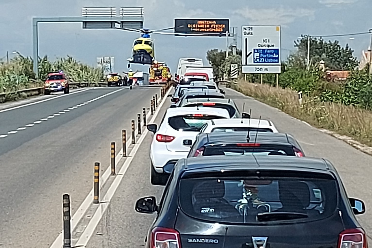 Sul Informação - Ciclista ferido com gravidade em colisão com automóvel na EN125