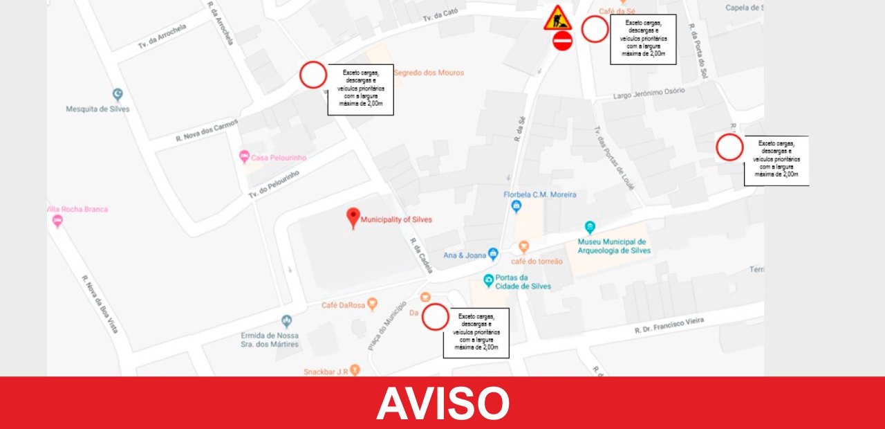 Sul Informação - Silves: Trânsito na Rua da Sé será cortado a partir de segunda-feira