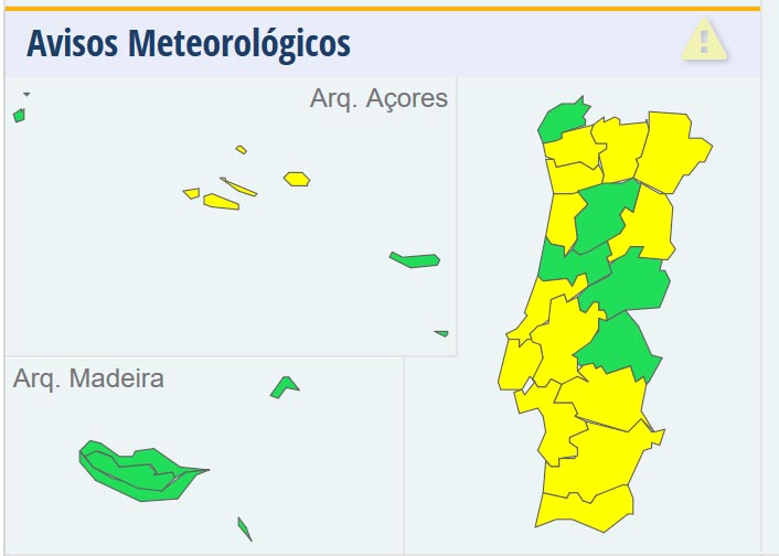 Sul Informação - Distritos do Sul também sob aviso amarelo por causa do frio