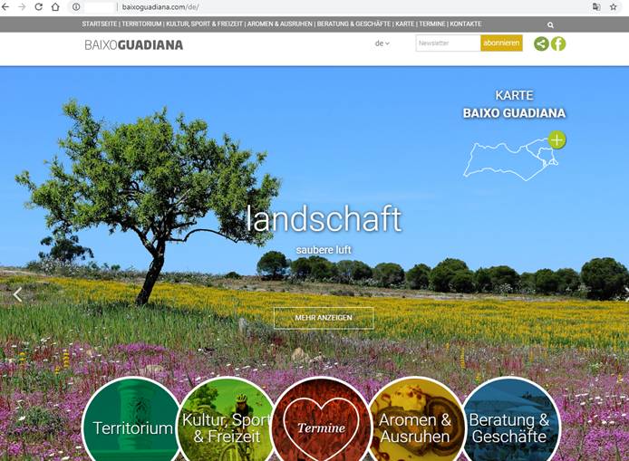 Sul Informação - Site de promoção do Baixo Guadiana já tem conteúdos em alemão