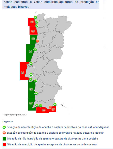 Sul Informação - Proibição da apanha de bivalves alargada ao litoral entre Tavira e Vila Real de Santo António