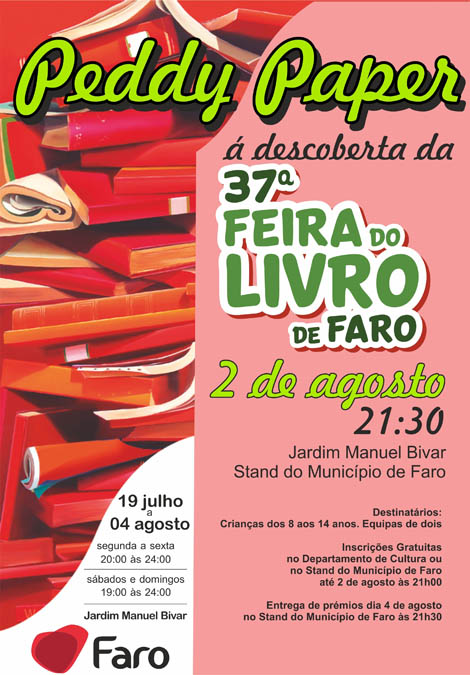 Sul Informação - Peddy Paper “à descoberta da 37ª Feira do Livro de Faro” marcado para 2 de agosto