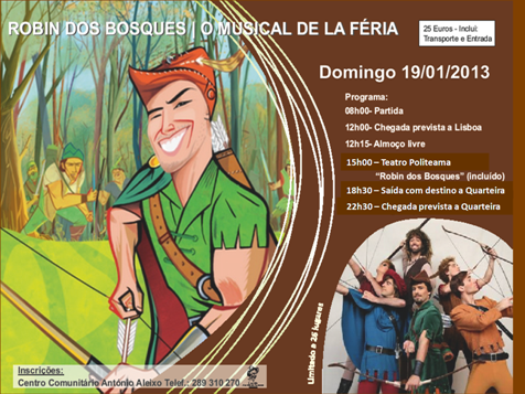 Sul Informação - Centro Comunitário de Quarteira organiza excursão a Lisboa para ver peça de La Féria