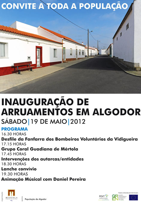 Sul Informação - Câmara de Mértola inaugura saneamento e arruamentos em Algodor