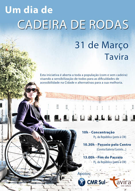 Sul Informação - Tavira andará “Um dia de cadeira de rodas na cidade”