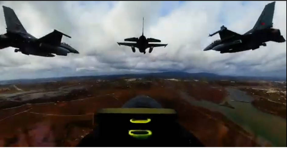 Sul Informação - Veja como foi a passagem dos F-16 da Força Aérea no GP de Portugal de Fórmula1 [vídeo]