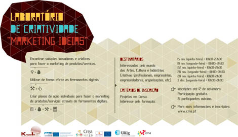 Sul Informação - CRIA promove Laboratório de Criatividade «Marketing Ideas»