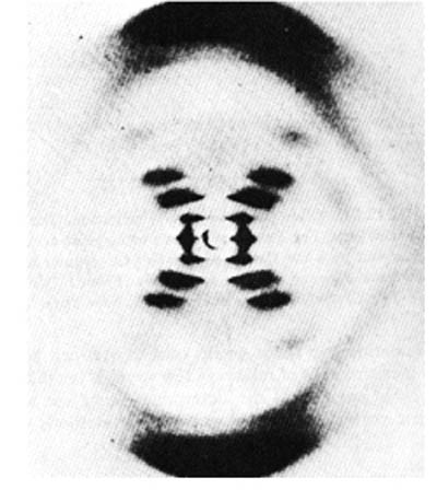 imagem de um cristal de ADN através de cristalografia d difracção de raios x(1) Sul Informação