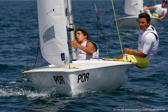 Sul Informação - Dupla portuguesa assume liderança do Mundial da Juventude ISAF na classe 420