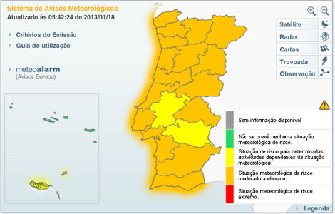 Sul Informação - Faro e Beja sob aviso laranja por causa da chuva, vento e agitação marítima