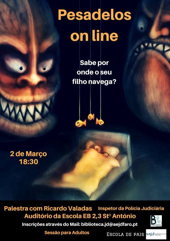 Sul Informação - «Pesadelos Online» são tema de palestra do inspetor Ricardo Valadas em escola de Faro