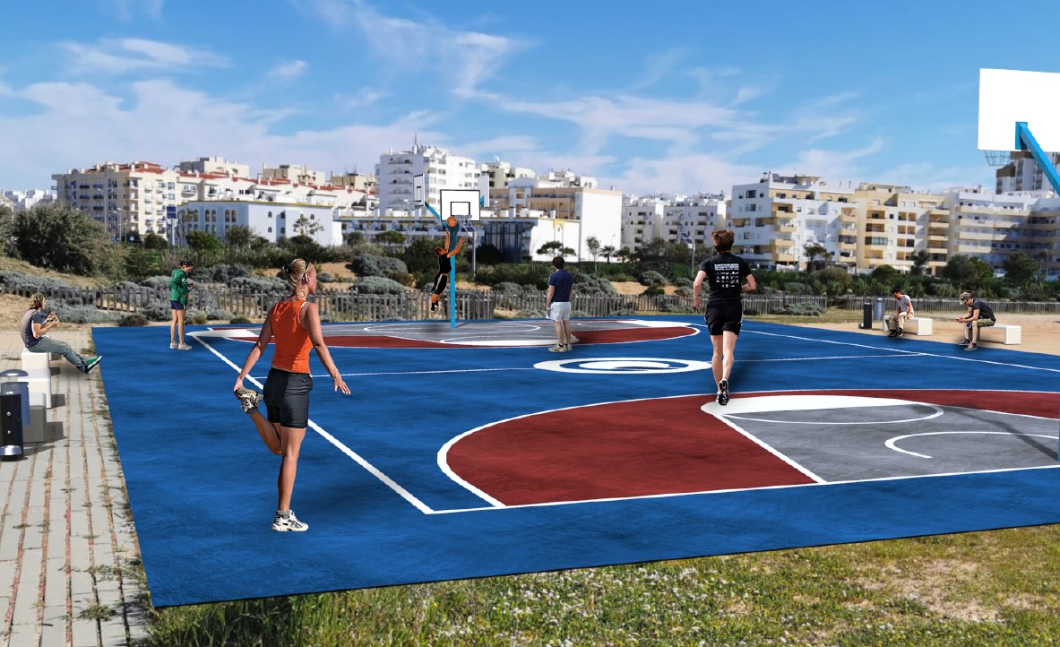 Sul Informação - Quarteira vai ter campo de basket no Passeio das Dunas e arena desportiva na Abelheira