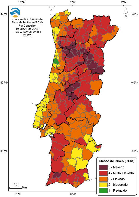 Sul Informação - Monchique tem risco máximo de incêndio
