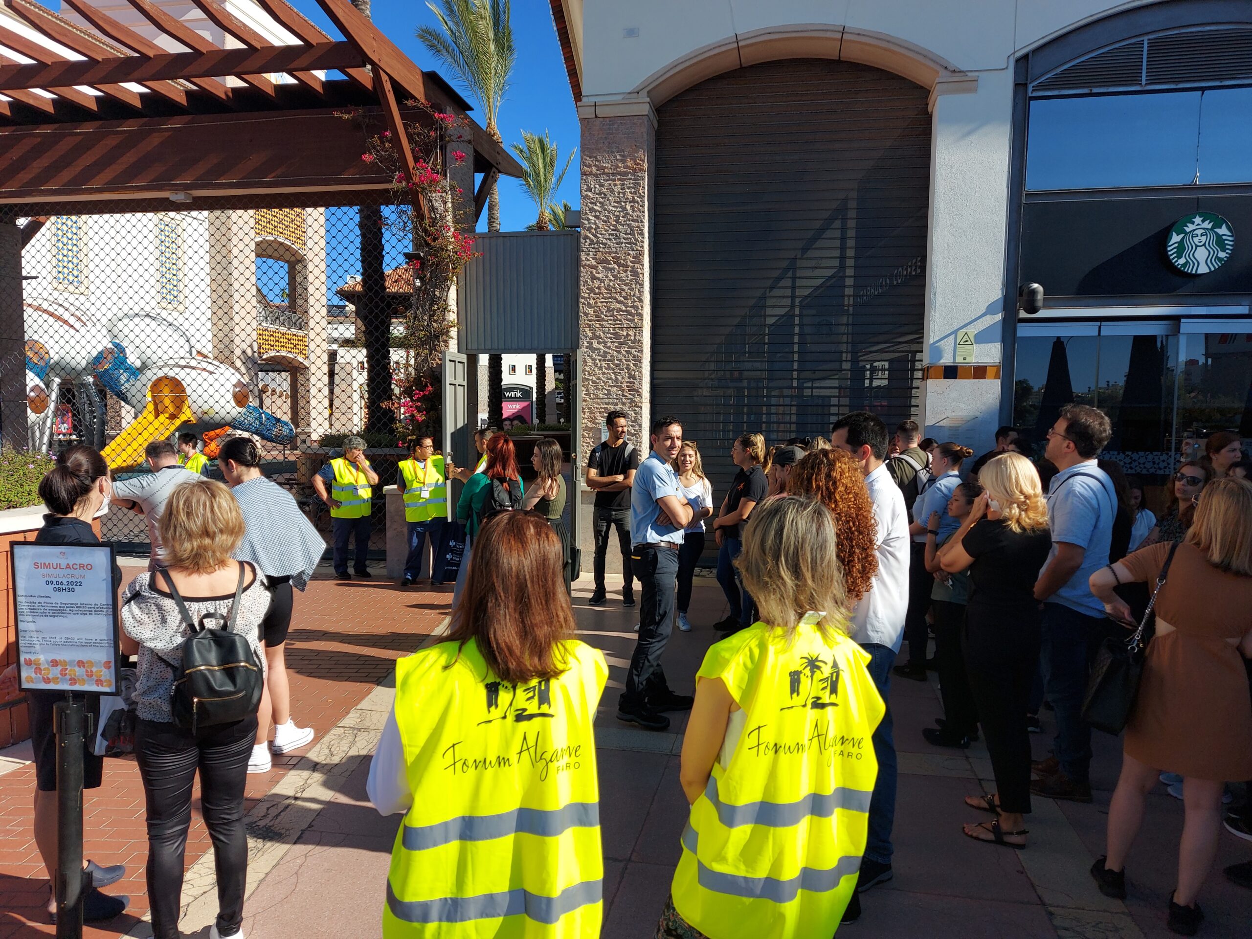 Sul Informação - Fórum Algarve fez simulacro de incêndio