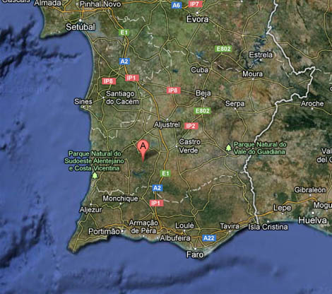 Sul Informação - Sismo de magnitude 3.6 registado a 14 km de Ourique sentido no Baixo Alentejo (atualizado)