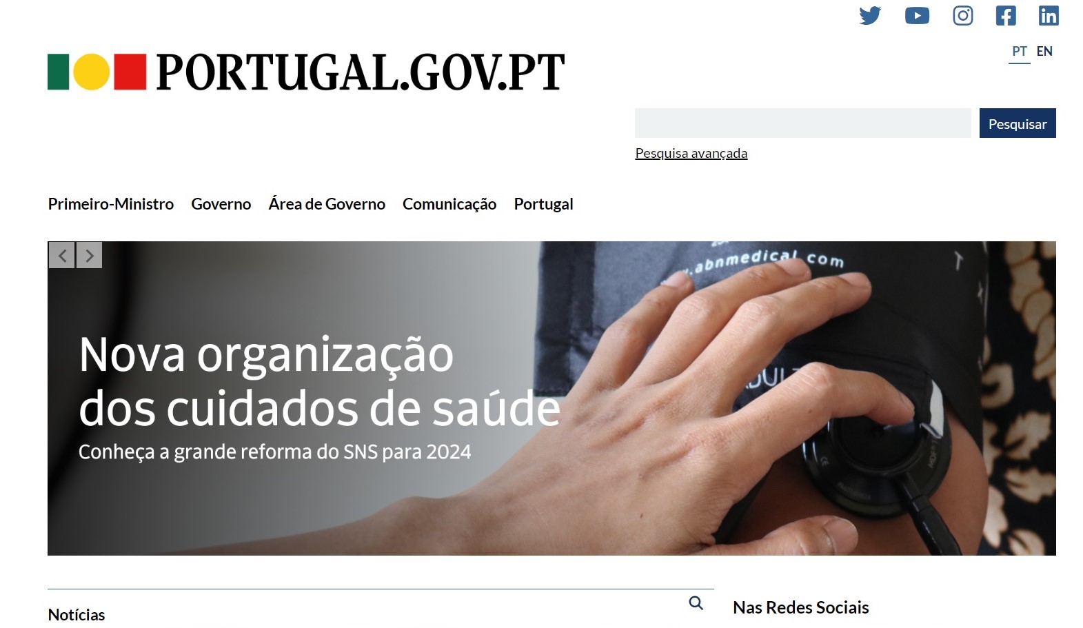 Sul Informação - Site do Governo volta a estar disponível depois de 12 horas em baixa